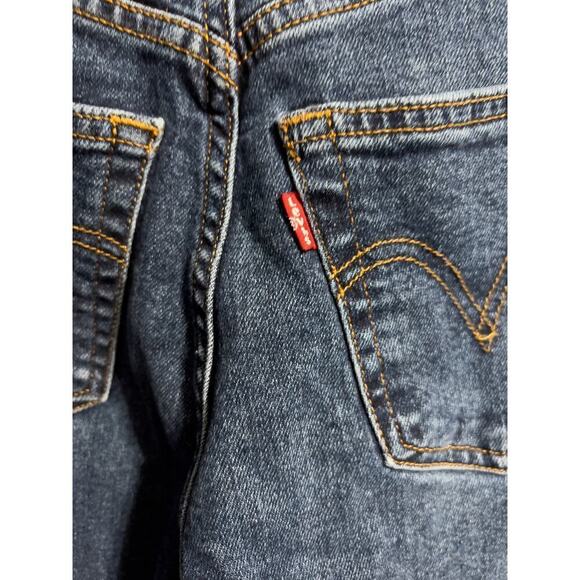 Levi’s Women’s PREMIUM Wedgie Straight Button Fly Jeans Size 26 Dark Wash denim - Picture 6 of 9